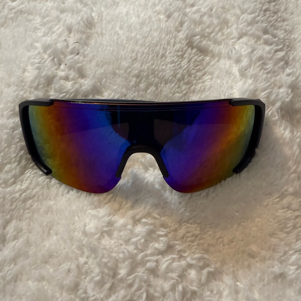 Sky Men's Sunglasses - Black Frame with Multicolor Lenses